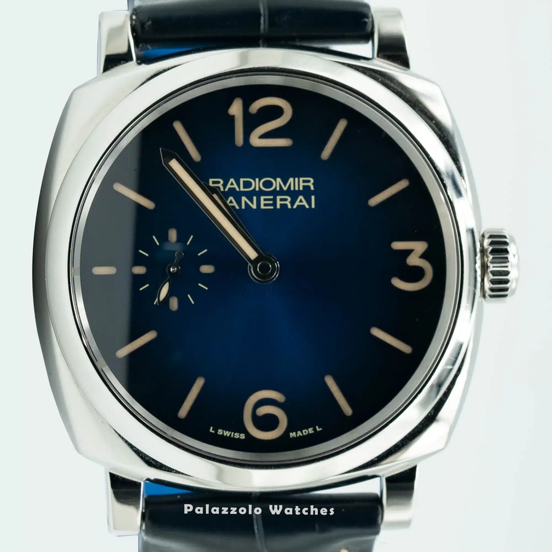 Panerai Radiomir PAM01144 with Blue Dial - Palazzolo Watches