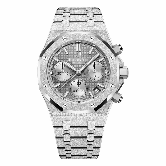 Audemars Piguet Royal Oak Chronograph White Gold Frosted - Palazzolo Watches