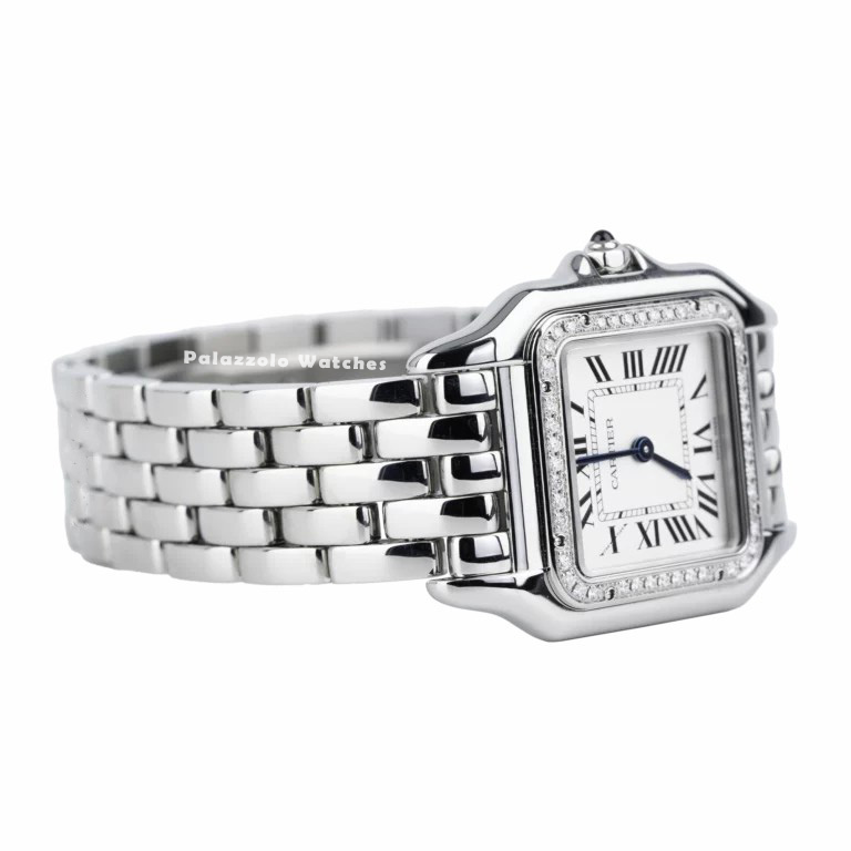 Cartier Panthère White Roman with Diamond-set Bezel - Palazzolo Watches