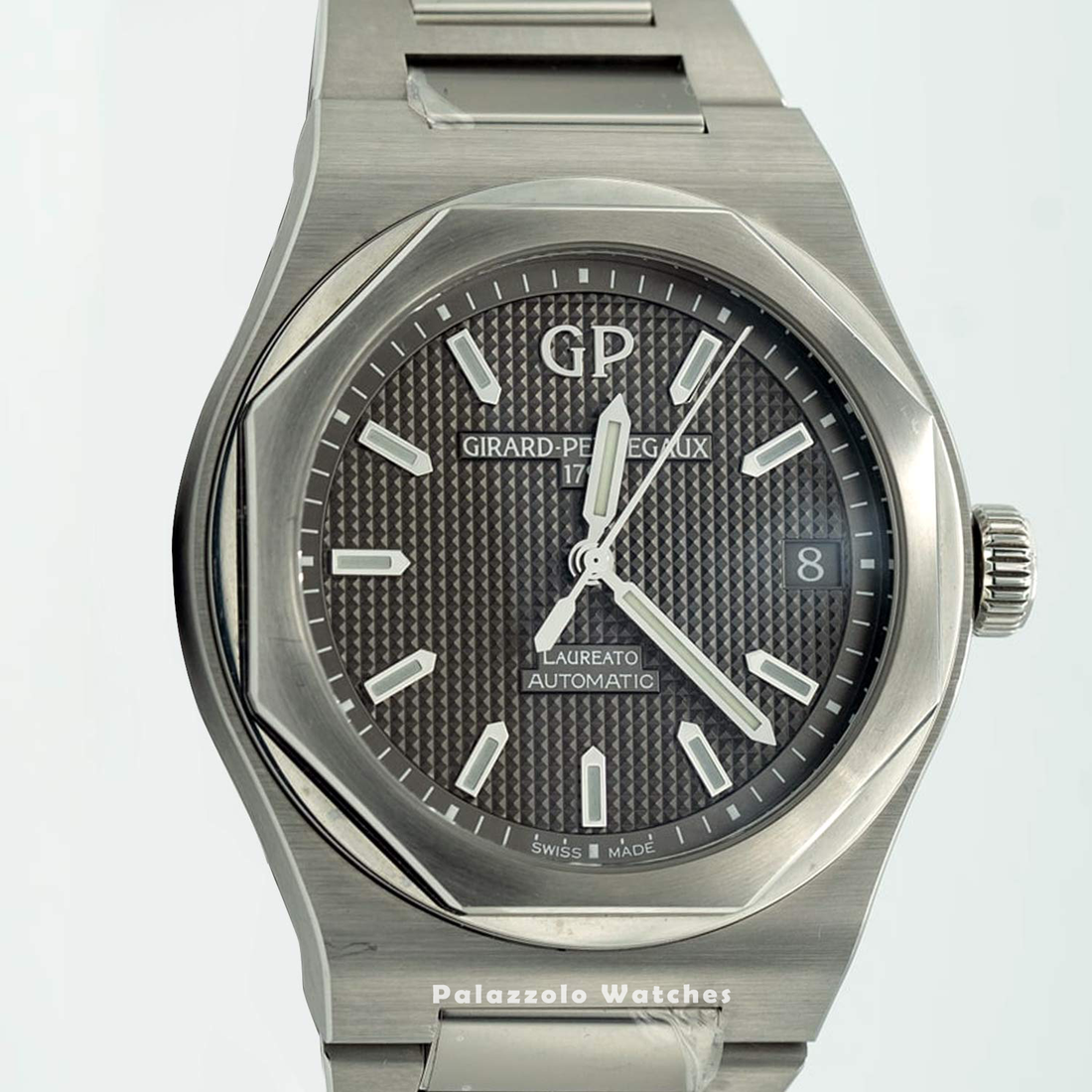 Girard Perregaux Laureato with 42mm Grey Dial - Palazzolo Watches