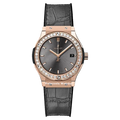 Hublot Classic Fusion King Gold Diamonds 33mm with Racing Grey Dial - Palazzolo Watches