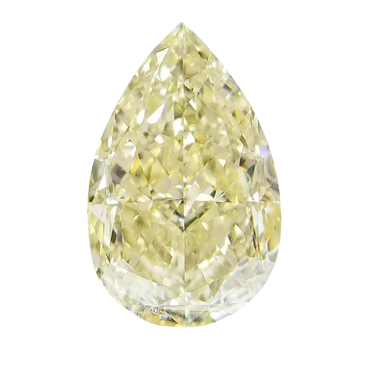Yellow Natural Diamond - Pear Modified Brilliant - Palazzolo Watches