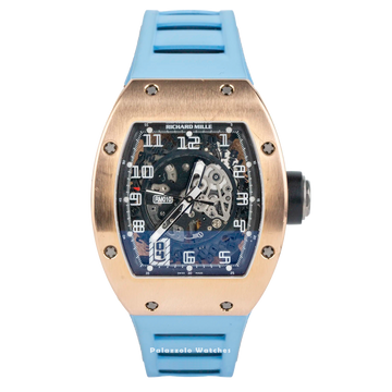 Richard Mille RM010 Rose Gold with Blue Strap - Palazzolo Watches