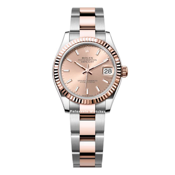Rolex Datejust 31 Two Tone Rose Gold with Pink Dial - Palazzolo Watches