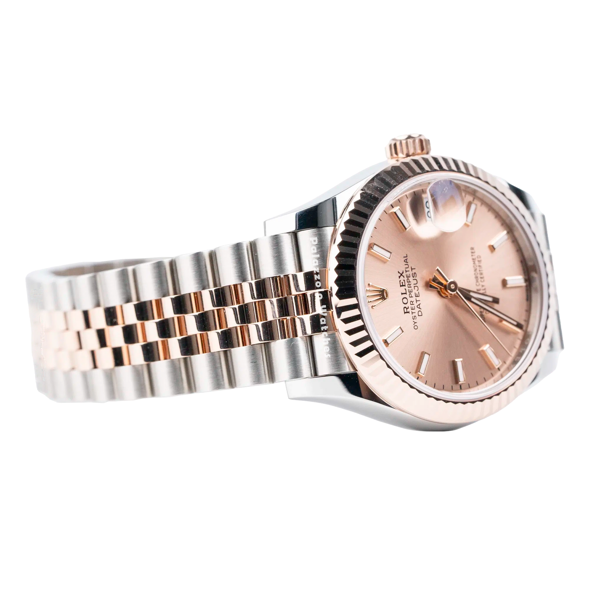 Rolex Datejust 31 Rosé Dial Everosegold with Jubilee Bracelet & Fluted Bezel - Palazzolo Watches