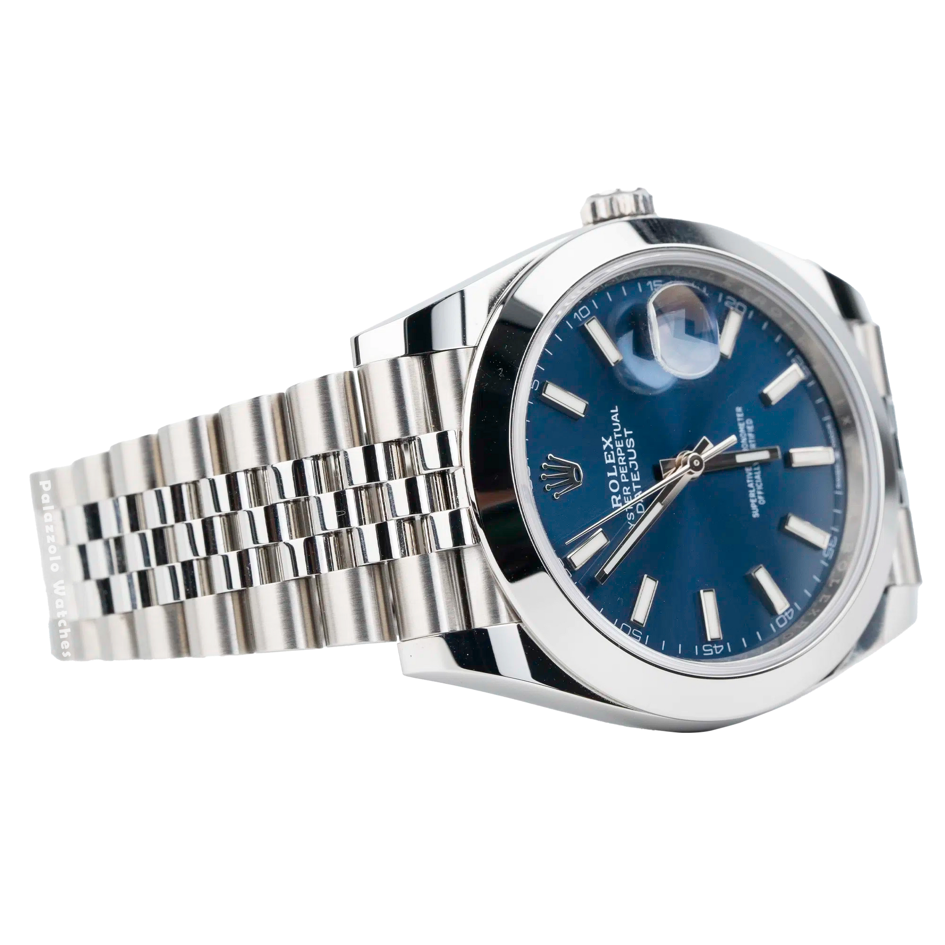 Rolex Datejust 41 with Blue Dial and Jubilee Bracelet - Palazzolo Watches