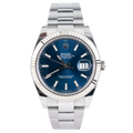 Rolex Datejust 41mm Blue dial Fluted Bezel Ref. 126334 - Palazzolo Watches