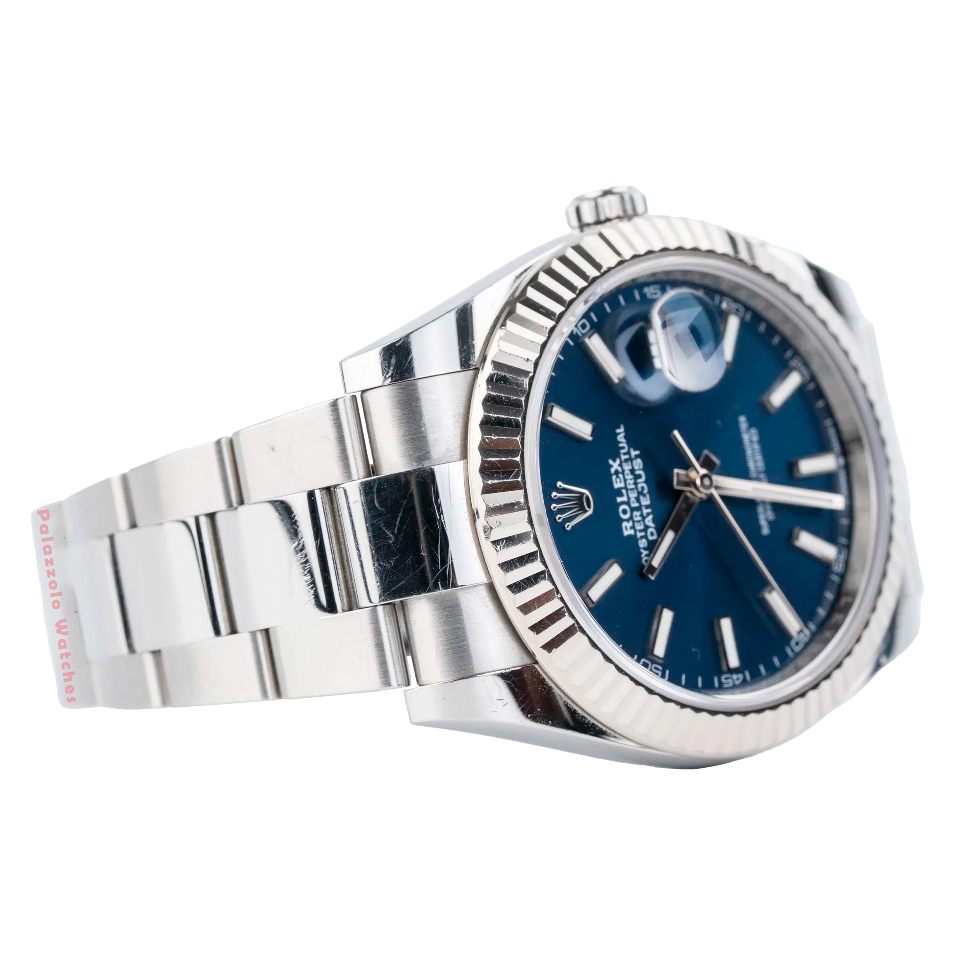 Rolex Datejust 41mm Blue dial Fluted Bezel Ref. 126334 - Palazzolo Watches