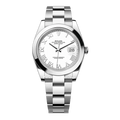 Rolex Datejust 41 White Roman Dial - Palazzolo Watches