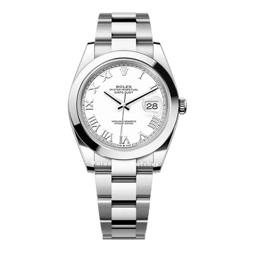 Rolex Datejust 41 White Roman Dial - Palazzolo Watches