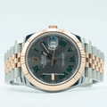 Rolex Datejust 41 Rose Gold Two Tone Wimbledon with Jubilee Bracelet - Palazzolo Watches