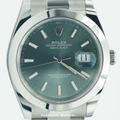 Rolex Datejust 41 Mint Green Dial Oyster Bracelet Ref. 126300 - Palazzolo Watches