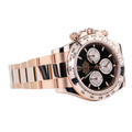 Rolex Daytona Rose Gold Black Dial with Sundust Sub Dials - Palazzolo Watches