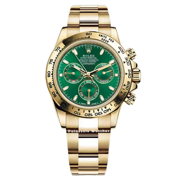 Rolex Daytona Yellow Gold with Green Dial - Palazzolo Watches