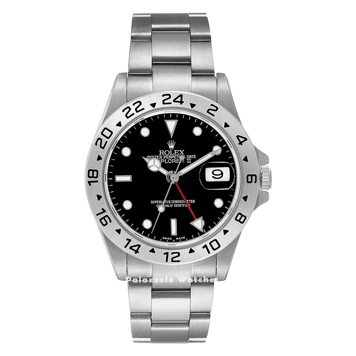 Rolex Explorer II 40mm Black Dial with GMT function - Palazzolo Watches