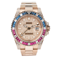Rolex GMT-Master II Pavé Dial with Sapphire & Ruby Bezel - Palazzolo Watches