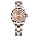 Rolex Lady-Datejust 28 in Oystersteel and Everose Gold A Rosé Color dial 279171 - Palazzolo Watches