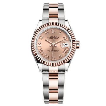 Rolex Lady-Datejust 28 in Oystersteel and Everose Gold A Rosé Color dial 279171 - Palazzolo Watches