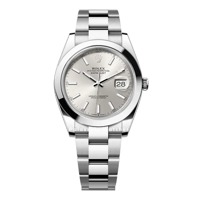 Rolex Datejust 41 Silver Dial with Smooth Bezel - Palazzolo Watches