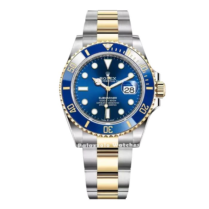 Rolex Submariner Two Tone Blue Dial - Palazzolo Watches