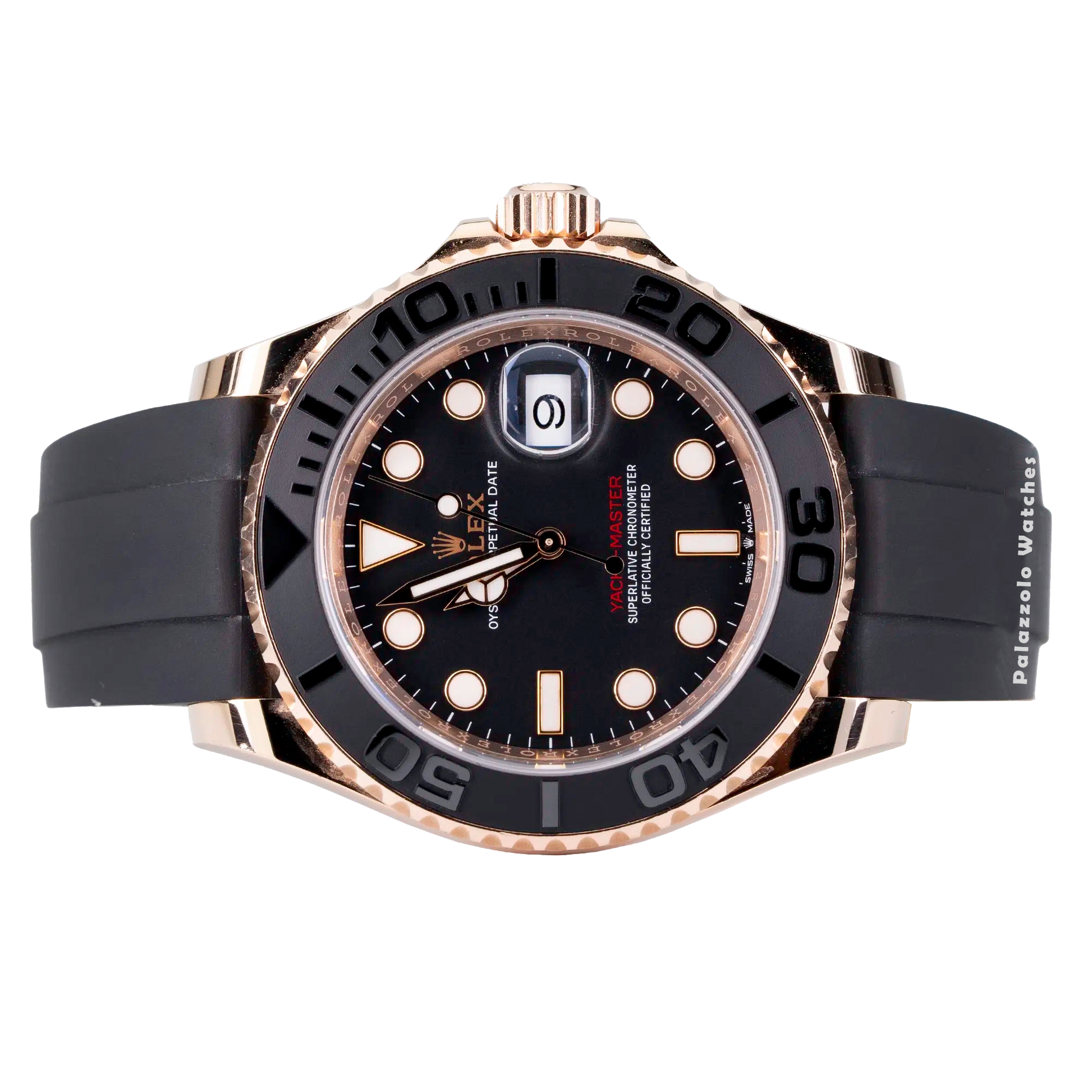 Rolex Yacht-Master 40 Rose Gold Oysterflex - Palazzolo Watches