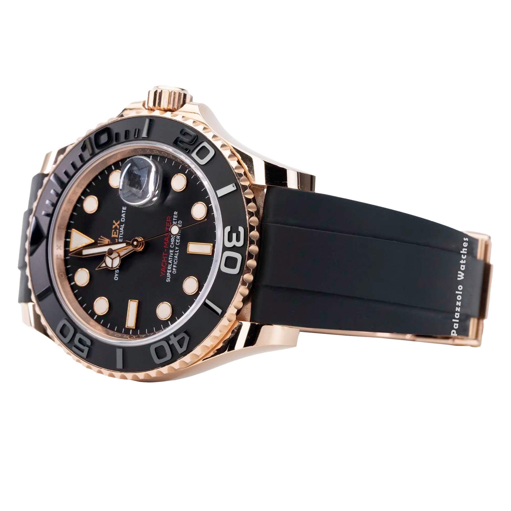 Rolex Yacht-Master 40 Rose Gold Oysterflex - Palazzolo Watches