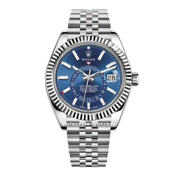 Rolex Sky-Dweller Blue Dial with Jubilee bracelet - Palazzolo Watches